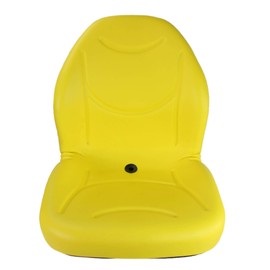 Universal Yellow Vinyl Seat for Many Lawn & Garden, UTV, Tractor & Skid Steer Applications (E-LGT125YL)