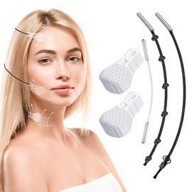 MGNLR Face Lift Tape, 40Pcs Face Tape Lifting Invisible with Lifting Ropes Elastic, Makeup Tools to Hide Facial Wrinkles and Double Chin, Lift Sagging Skin
