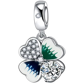 DOLARISE 925 Sterling Silver Charms for Bracelets Animal Cartoon Moon Stars Balloons DIY Christmas Birthday Gifts Beads for Women, Silver