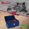 P.I.T. 12 Inch Tool Box,Portable Small Steel ToolBox with Metal