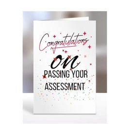 Congratulations on passing your ASSESSMENT Card, Gifts for Men or Women, Presents for Christmas, Greetings Card, Him, Her, Female, Male, A5-115_8