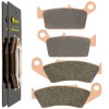 Caltric Front Rear Brake Pads for Kawasaki KX250 2001-2008 Sintered