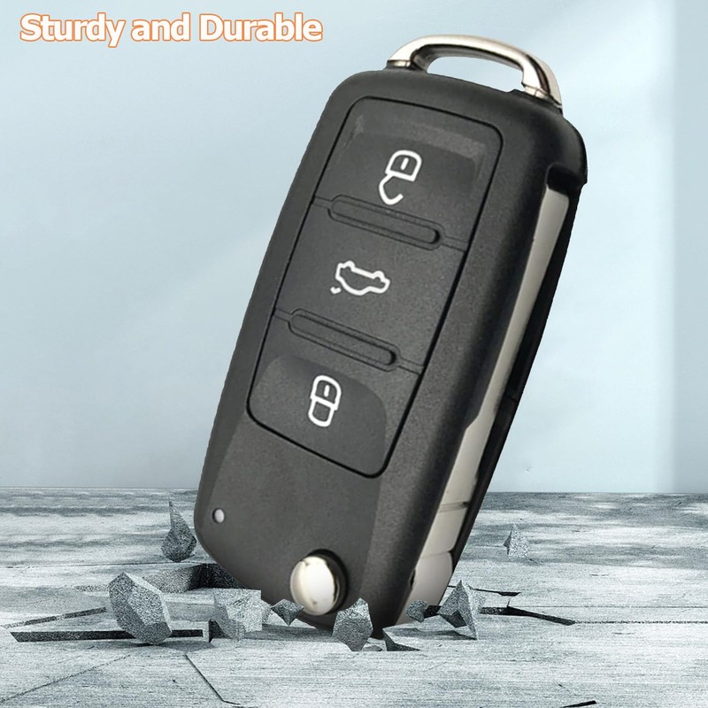 Kesiku 2pcs VW Key Shell Case for VW Polo Sharan