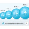 HARMONY BALL® Air Pilates Ball & Exercise Ball Phthalate-Free (Aqua