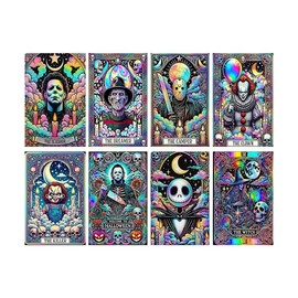 Horror Movie Diamond Painting Set,Adult 5D Diamond Art Painting Set Gemstone Art Painting kit Home Wall Decoration Gifts1/3/4/6/8 pieces:_1 piece-12x16inch-J