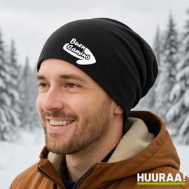 Huuraa Beanie Buen Camino Arrow Gift Buen Camino Gift Idea, black, Unit size