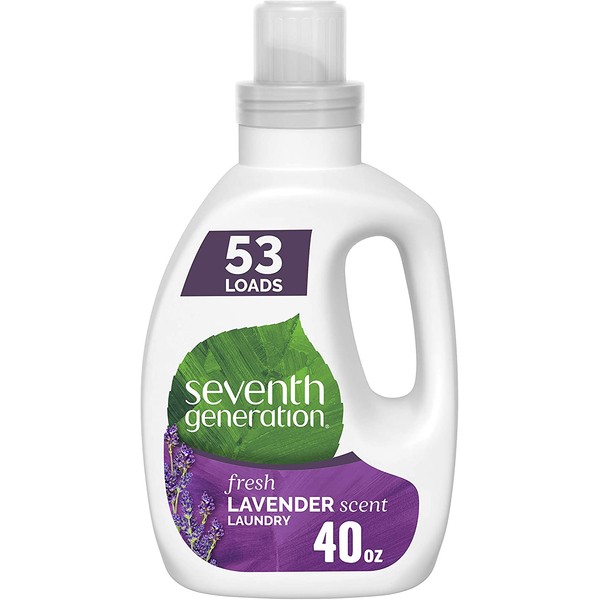 Seventh Generation Concentrated Laundry Detergent, Fresh Lavender scent, 40 oz (53 Loads)
