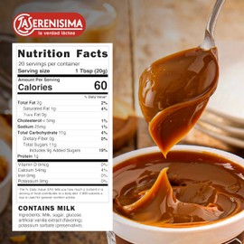 La Serenisima Dulce de Leche – Creamy Milk Caramel Spread from Argentina, 2‑Pack (400 g / 14.1 oz Each) – Authentic Traditional Dessert & Baking Topping