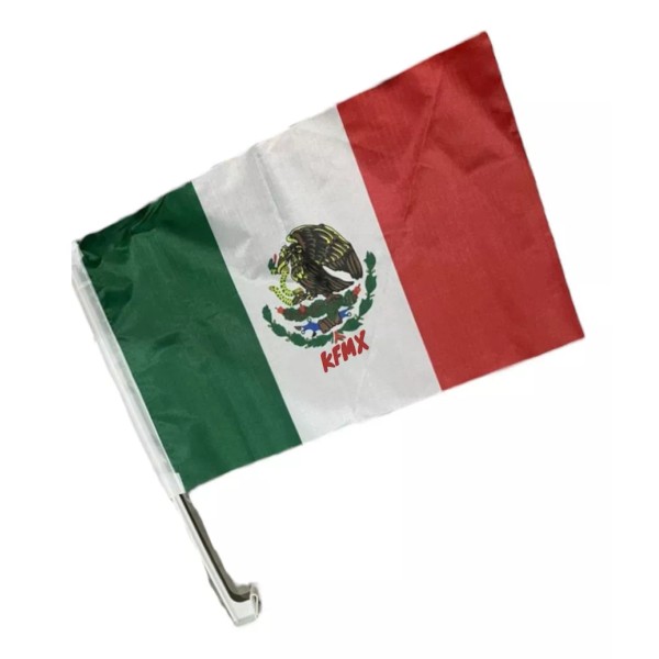 Bandera México Auto Ventana Viva México Fiestas Patrias