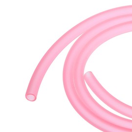 sourcing map PVC Petrol Fuel Line Hose 5mmx8mm 1m Pink for Chainsaws Lawn Mower String Trimmer Blowers Small Engines