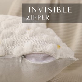 DFXSZ DFXSZ Spring Summer Pillow Covers 18x18 inch Set of 2 Farmhouse Decor Yellow Color Flower Heart Sunflower Soft Plush Faux Fur Jacquard Throw Pillows for Sofa Holiday Spring Home Decor PTK024C18