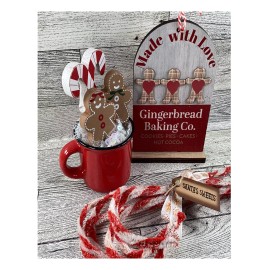 Agape Gifts Designs AGD Christmas Decor - Gingerbread Baking Boy Girl  Tier Tray 3pc Set