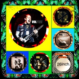 VOLBEAT DANISH ROCK BAND  FIVE ROCK N’ ROLL NECKLACE  CONCERT MERCH.