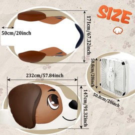 Lemosae Kids Blow Up Tent, Large Air Tent for Kids, Inflatable Kids Blow Up Play Tent, Inflatable Kids Tent Playhouse Sets Up and Stores Away in Seconds(Dog)