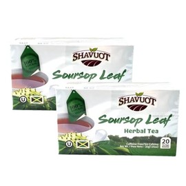 Shavuot Soursop Leaf Herbal Tea – 100% Natural, Caffeine-Free, 20 Tea Bags – Herbal Wellness Tea from Jamaica