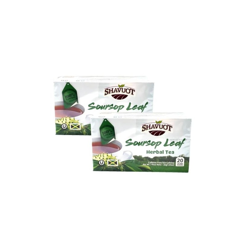 Shavuot Soursop Leaf Herbal Tea – 100% Natural, Caffeine-Free, 20