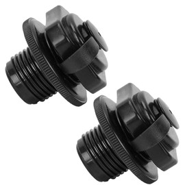 QINBINENG 2 Pcs Air Valve Inflatable Boat Spiral Air Plugs One Way Inflation Replacement Screw Boston Valve for Rubber Dinghy Raft Kayak Pool Boat Airbeds