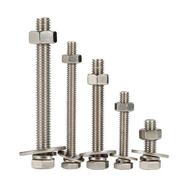M6-1.0 x 80mm Hex Head Bolts, Hex Nuts, Extra-Large and