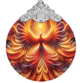 Phoenix Ornament, Christmas Ornament, Christmas Decoration, Ornaments for Christmas Tree, Stained Glass Ornament, Heirloom Keepsake, Gift Exchange, Gift Ideas, Bauble Present