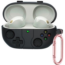 PENGPAI Funda para Sony WF-1000XM5 Case Uso Rudo XM5 Carcasa con Llavero Soporte de Carga Inalámbrica YXJ (Gris Oscuro)