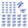 RELKLYU 40 Pieces Double Sided Transparent Suction Cups Glass Slip