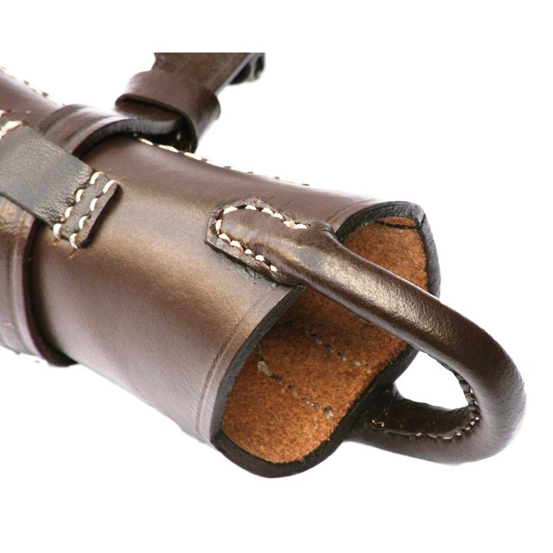 Gamekeepers Cottage gifts Copper Hunting Horn in Leather Case with