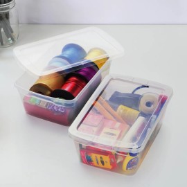 Set 20 Cajas Organizadoras De Plástico 6lts Transparente Pack De 20 Cajas De 6 Lts
