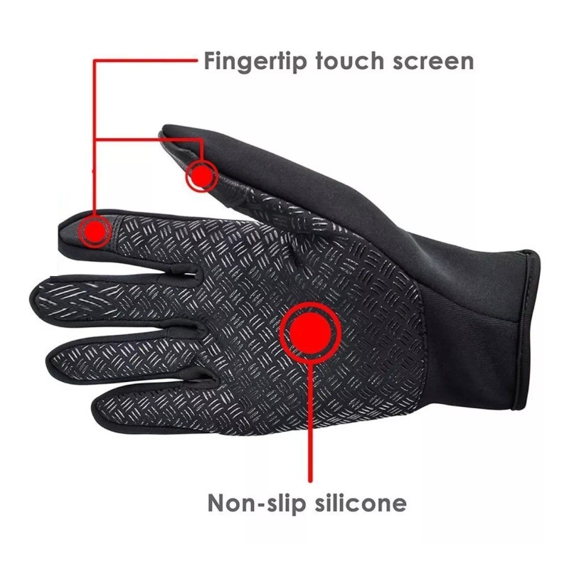 TechMel Guantes Neopreno Touch 2 Puntos Antiderrapante Contra Agua