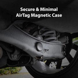 Elevation Lab AirTag Magnetic Case Aero (2 Pack) - TagVault™ - The Aerodynamic AirTag Magnetic Case | Ultra-Strong Oversized Neodymium Magnet, Discreet, Easy Screw-On Design