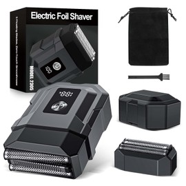 Mini maquinilla de afeitar eléctrica para hombres, afeitadoras eléctricas de alta calidad para afeitado suave, 3 hojas flotantes, afeitadoras eléctricas para hombres y maquinillas de afeitar IPX 7
