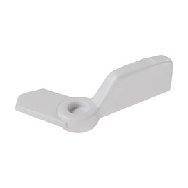 Brixwell Window Screen Pointer Swivel Latch,White Finish, Plastic Cam Action Latch, 1-1/4" Depth, 13/32" Width, 5/16" Height, for Holding Window Screens in Place-Pack of 25
