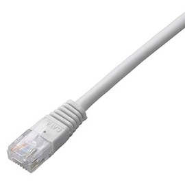 ELECOM LANケーブル CAT5E スタンダードタイプ ヨリ線ストレート 1m ホワイト LD-CTN/WH1