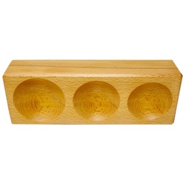 Double Sided Wood Wooden Block with 6 Punches Mushroom Cupola Set Dapping Jewelry Making Metal Shaping Bending Forming Punch