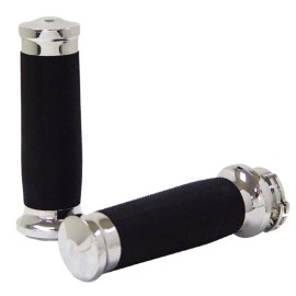V-Factor New Chrome Tornado Style Throttle Control With Grips for Harley Davidson