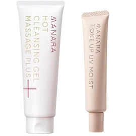 Manara Hot Cleansing Gel 200g & Tone Up UV Moist 30ml Set
