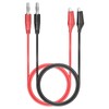 Juego de cables de 4 mm para conectores de cocodrilo
