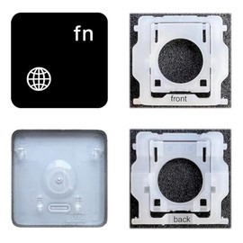 Dolphin.dyl Replacement Individual Key Cap with Hinge for (M1 M2) MacBook Pro A2442 A2485 MacBook Air A2681 (fn)