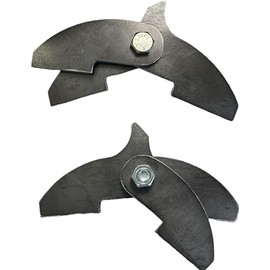 Heavy Duty BBQ Smoker Hinge Weld-On 3/16 Plate Steel (8 x 2 1/4" with Stop 2 Pack)