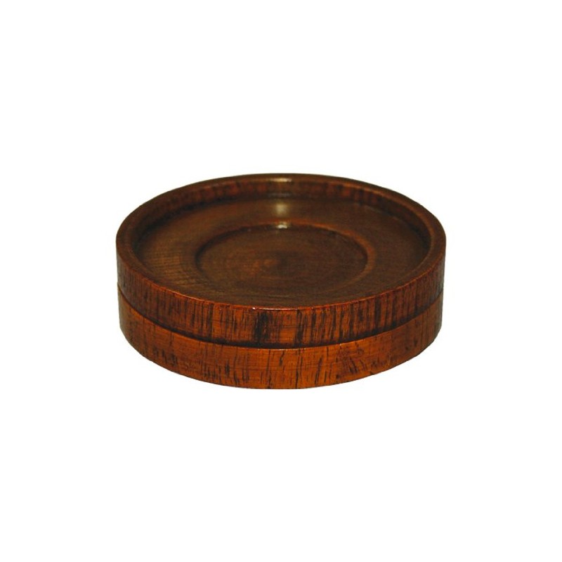 丸十 スタッキング茶托 目摺り 木 中国 BTY9101
