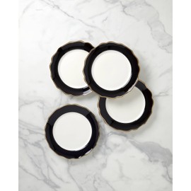 Lenox Contempo Luxe, 4 Count, Dinner Plates, Set of 4, Black