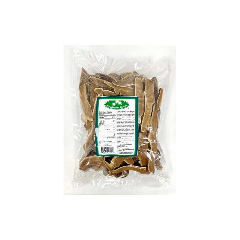 Mushroom House Dried Reishi for herbal tea, 16 Ounces