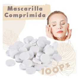 🔥 Mascarilla facial para piel todo tipo de piel universo en linea mask mascara facial comprimida pastilla algodon suave 150g y 0ml 100 packs de 100 unidades  Vitaminas y Minerales