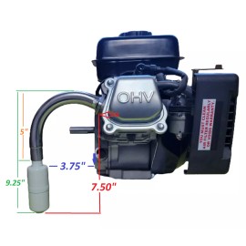 andrei-x Exhaust with Muffler for Predator 3HP 79cc from Harbor Freight Tool.