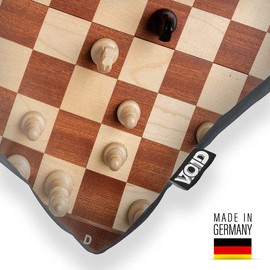 VOID Chess Game Board Cushion Cover Sofa Cushion Decorative Outdoor Cushion Decorative Cushion Size: 60 x 60 cm