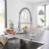 OWOFAN Kitchen Faucets, Commercial Brushed Nickel Stainless Steel Pull Down