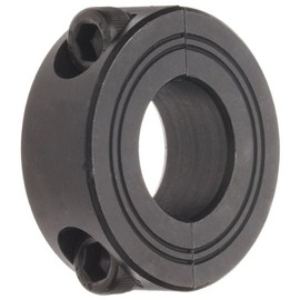 Climax Metal M2C-20 Steel Two-Piece Clamping Collar, Metric, Black Oxide Plating, 20mm Bore Size, 40mm OD, with M6 x 16 Set Screw