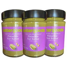 Bettergoods Artisan Crafted Pistachio Nut Butter Spread 6.5oz Jar Pack of 3
