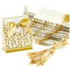100pcs Wedding Favour Candy Boxes Gift Boxes,Golden Pattern Square,Silver Pattern