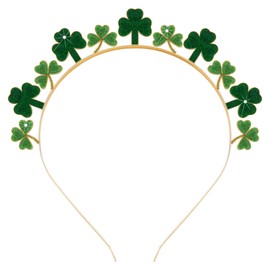 Danumei St Patrick's Day Headband Saint Patricks Green Hair Accessories St. Patrick Irish Costume Lucky Shamrock Headbands for Women (Green 1)
