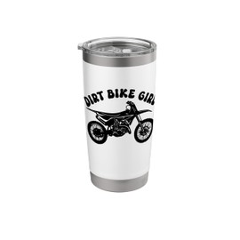 Dirt Bike Girl Motocross Enduro Rider Funny Motorcycle Stainless Steel Insulated Tumbler